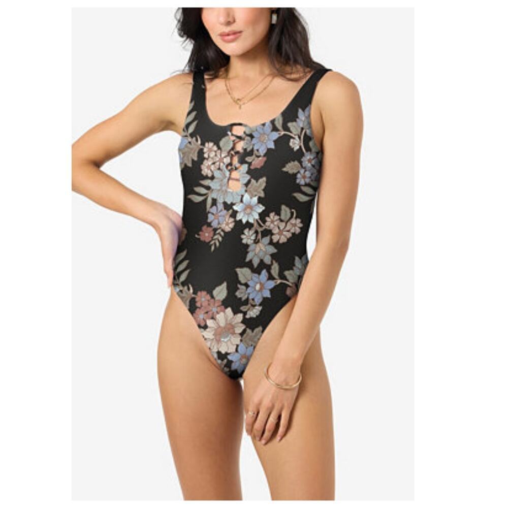NEW O'Neill Women's Hillrose Floral Print One-Piece Swimsuit Size Medium